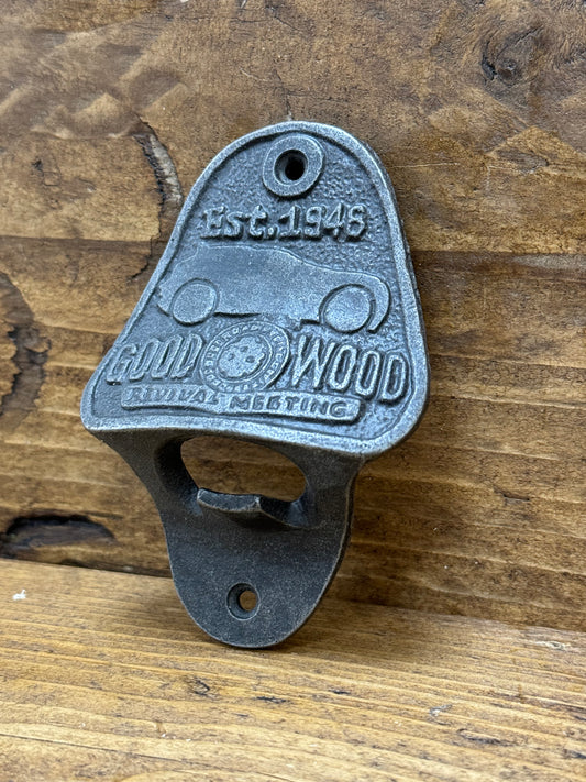 GOODWOOD \ Cast Iron Wall Mounted Bottle Opener \ Vintage Style Home Bar