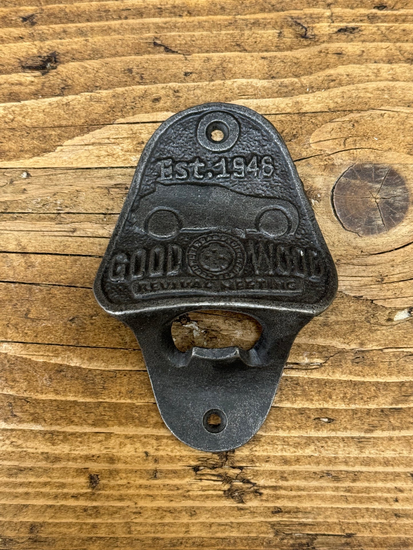 GOODWOOD \ Cast Iron Wall Mounted Bottle Opener \ Vintage Style Home Bar