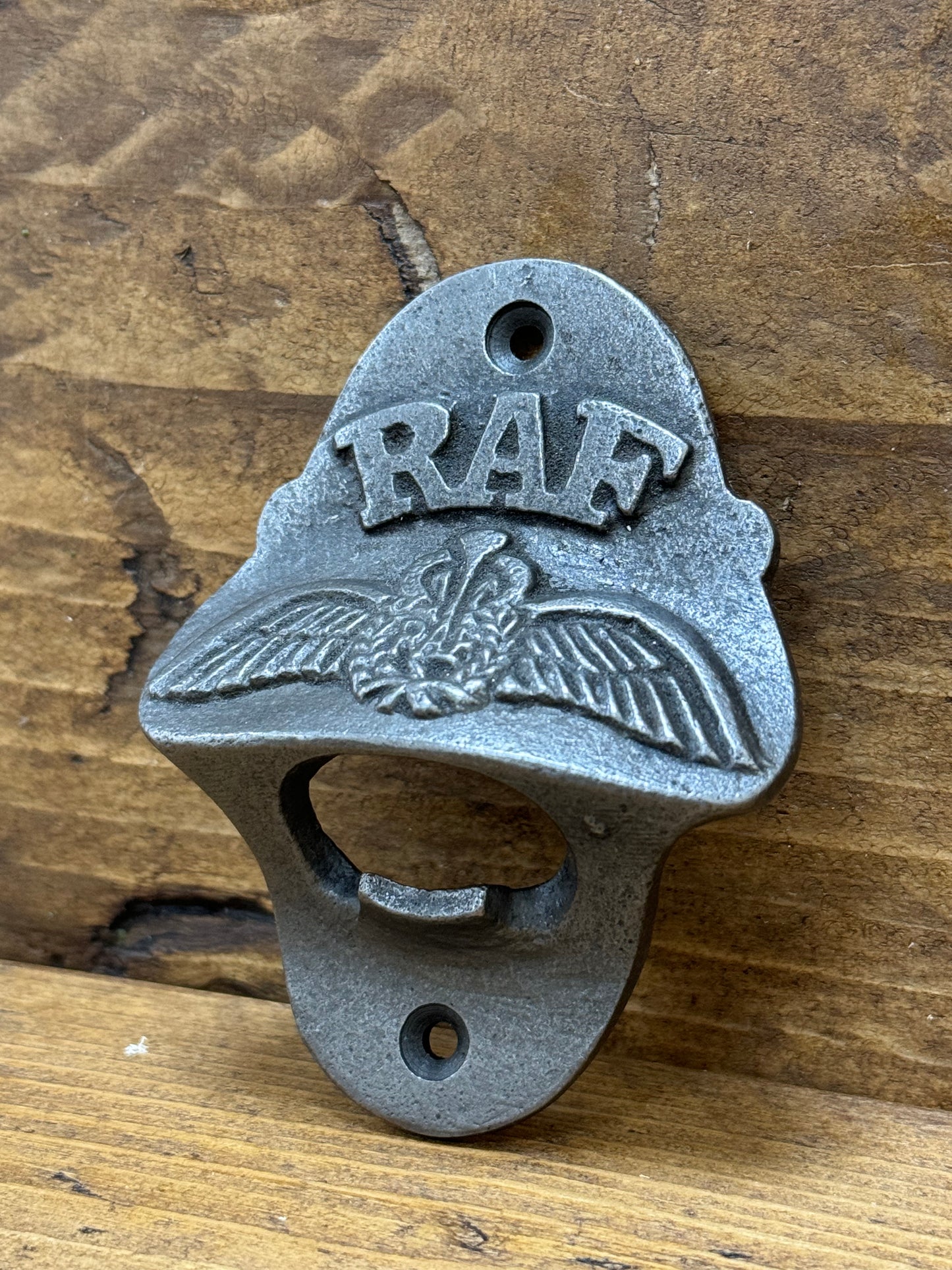 RAF Royal Air Force \ Cast Iron Wall Mounted Bottle Opener \ Vintage Style Home Bar