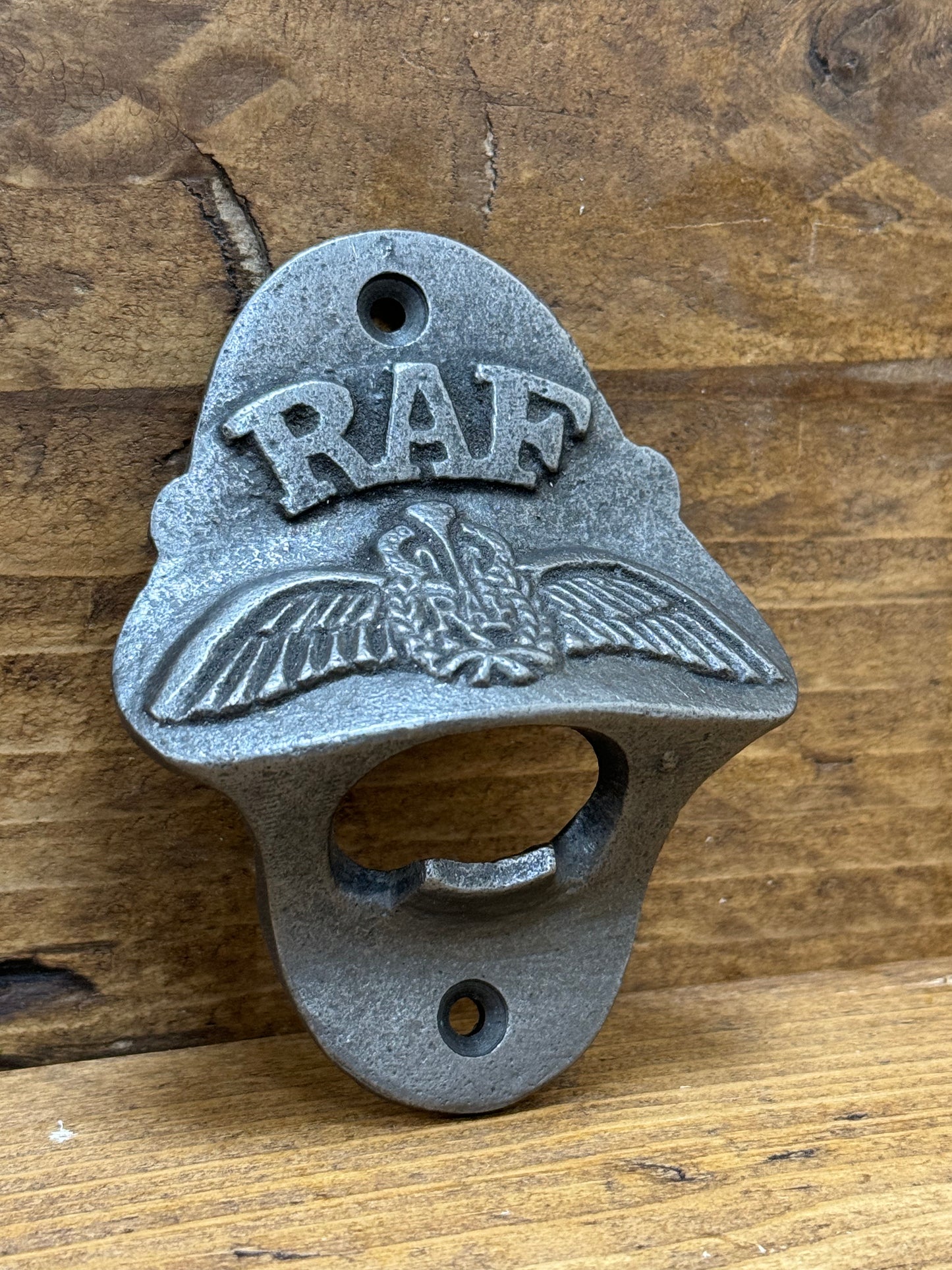 RAF Royal Air Force \ Cast Iron Wall Mounted Bottle Opener \ Vintage Style Home Bar