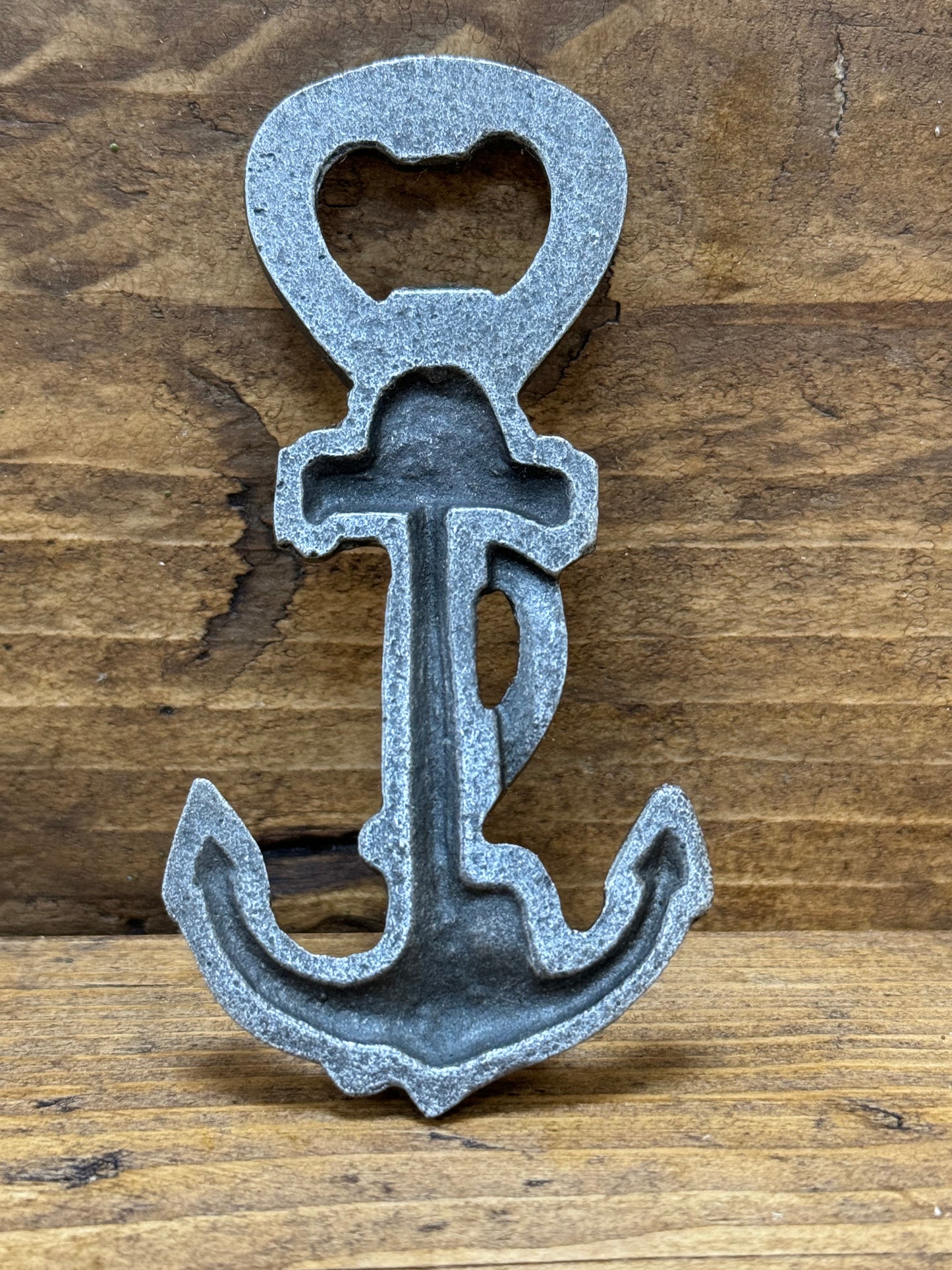 ANCHOR \ Cast Iron Handheld Bottle Opener \ Vintage Style Home Bar