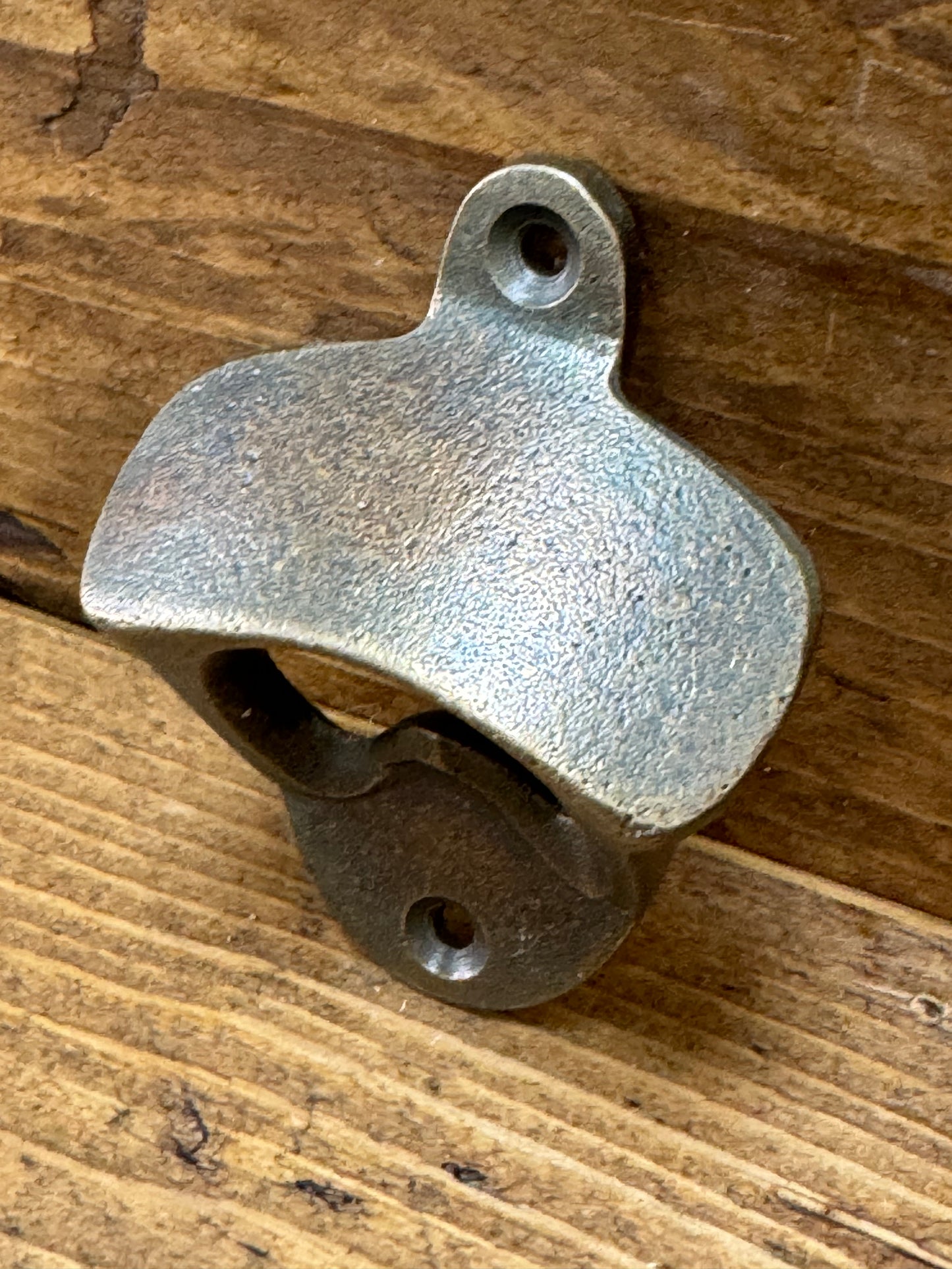 BRASS \\ Cast Iron Wall Mounted Bottle Opener \ Vintage Style Home Bar