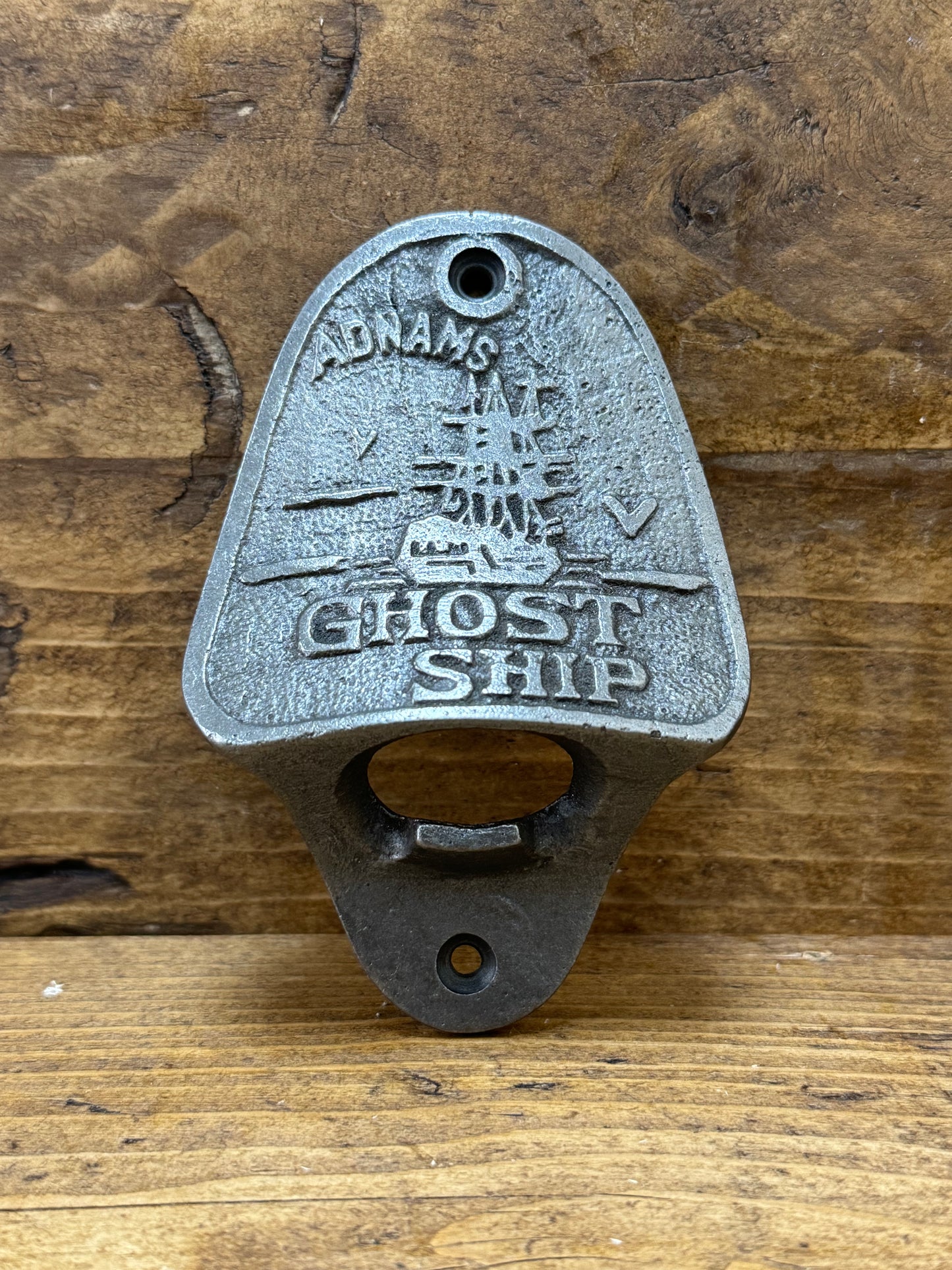 ADNAMS GHOST SHIP \ Cast Iron Wall Mounted Bottle Opener \ Vintage Style Home Bar