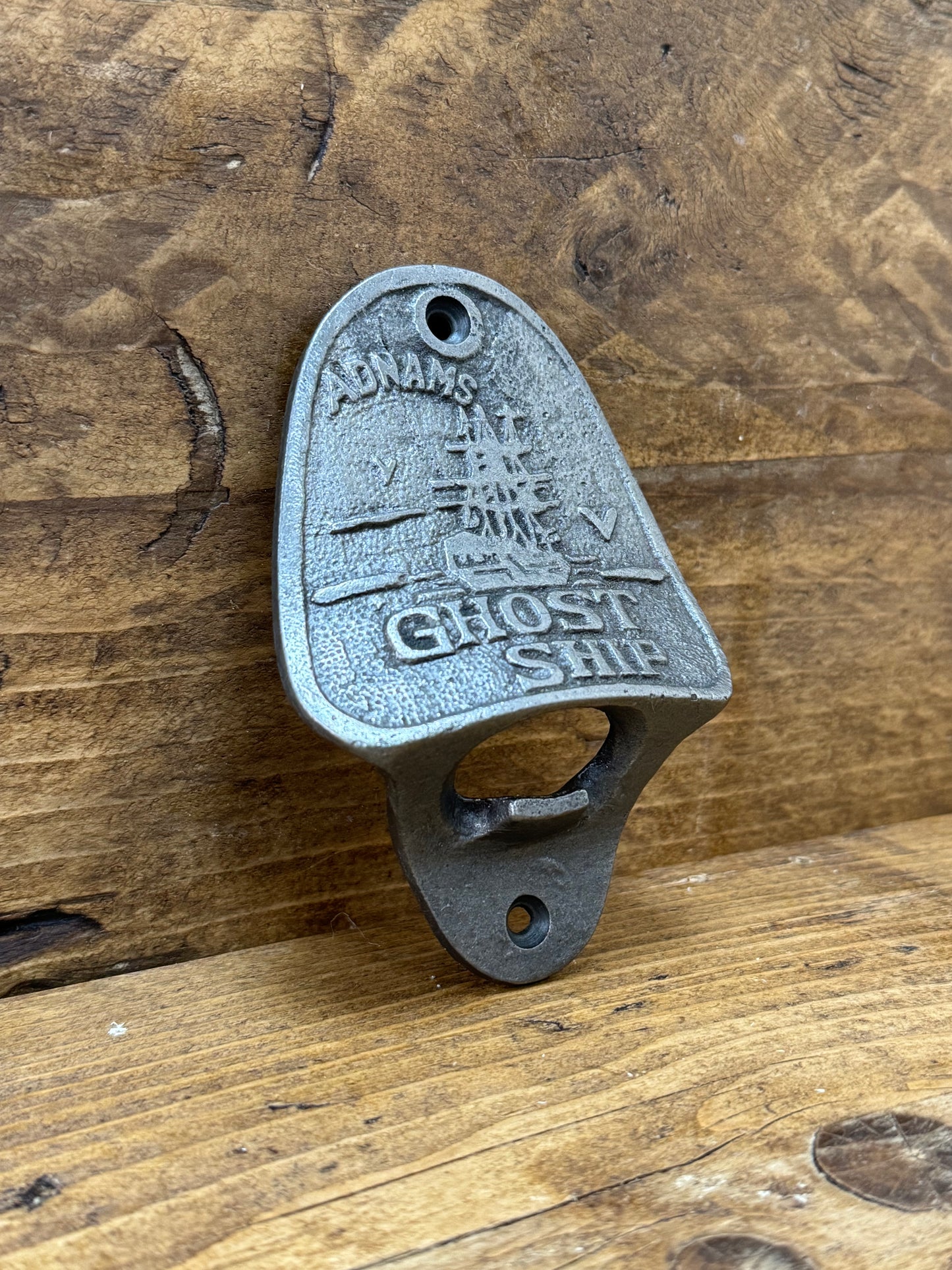 ADNAMS GHOST SHIP \ Cast Iron Wall Mounted Bottle Opener \ Vintage Style Home Bar