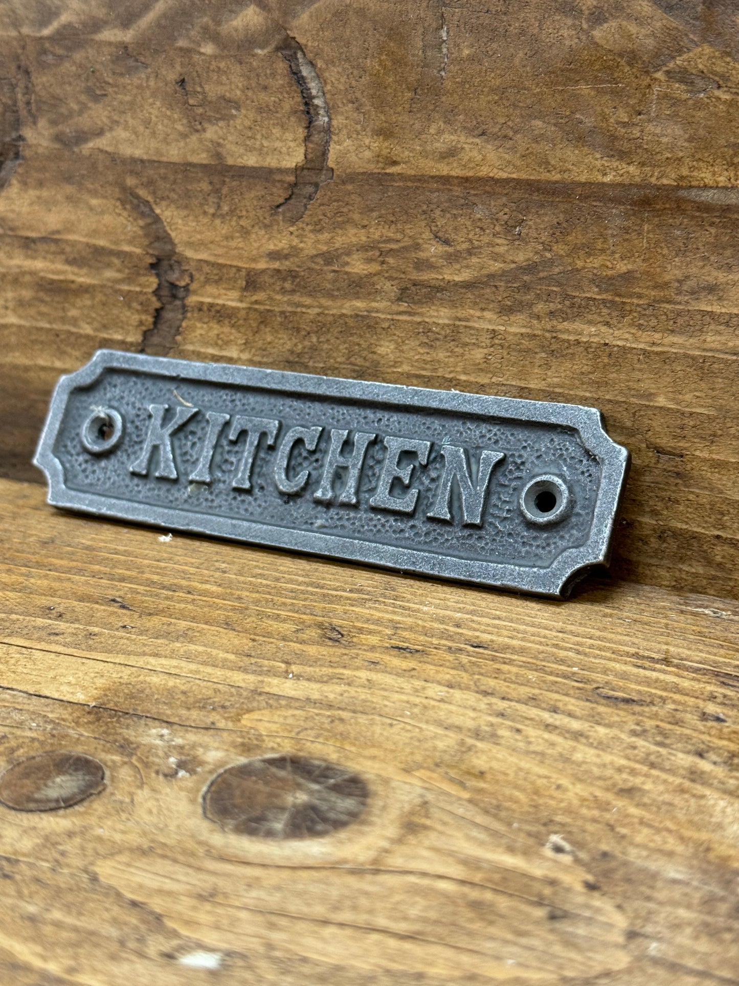 KITCHEN Cast Iron Room Door Plaque, Wall Sign, Rustic, Vintage Style, Industrial, Retro