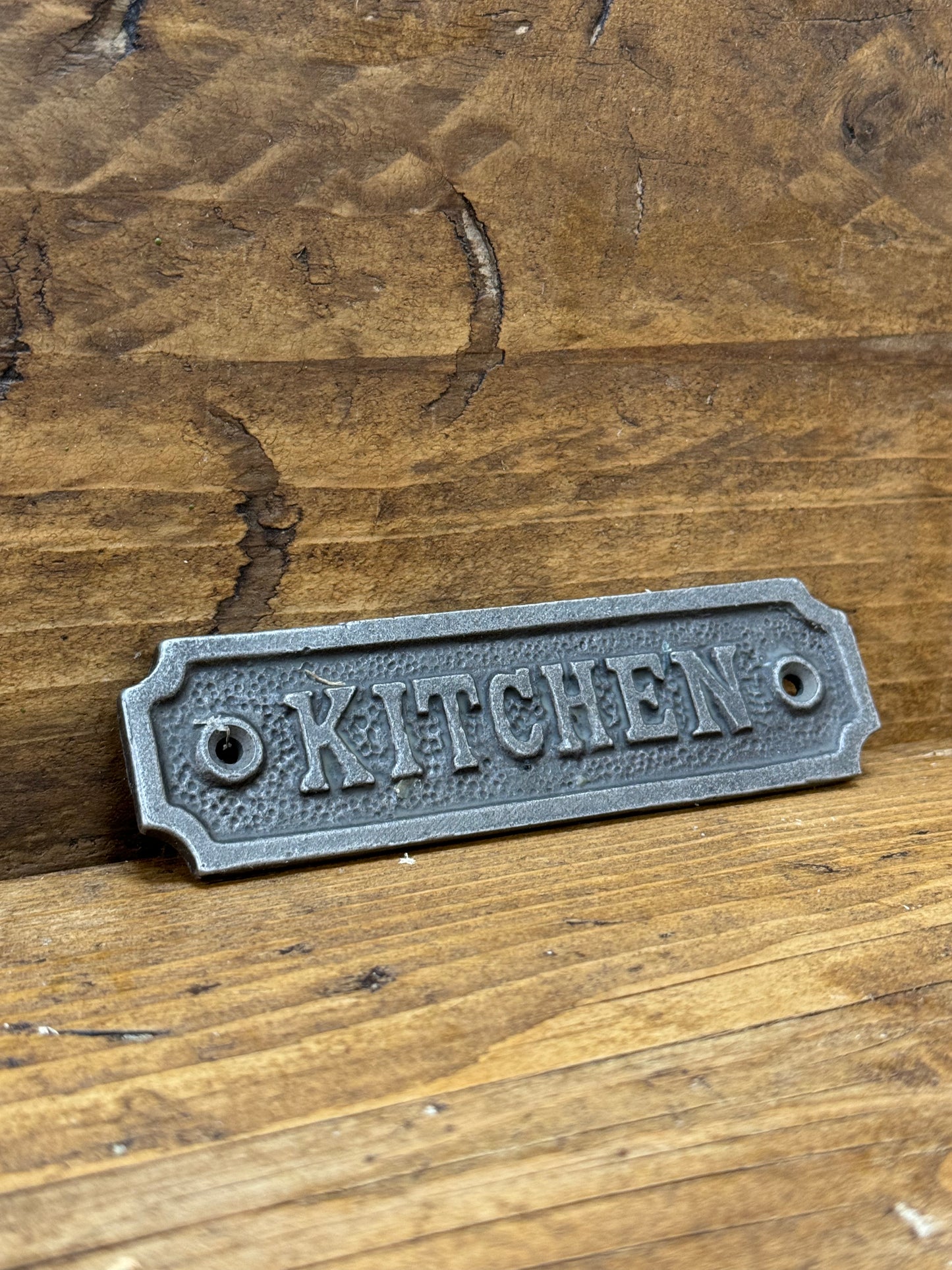 KITCHEN Cast Iron Room Door Plaque, Wall Sign, Rustic, Vintage Style, Industrial, Retro