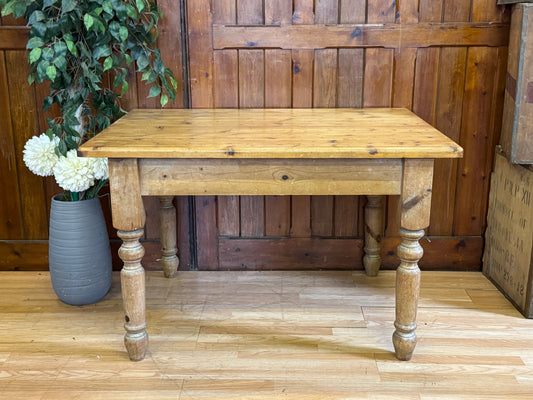 Super Rustic Old Pine Shop Kitchen Table \ Chunky Farmhouse Dining Table