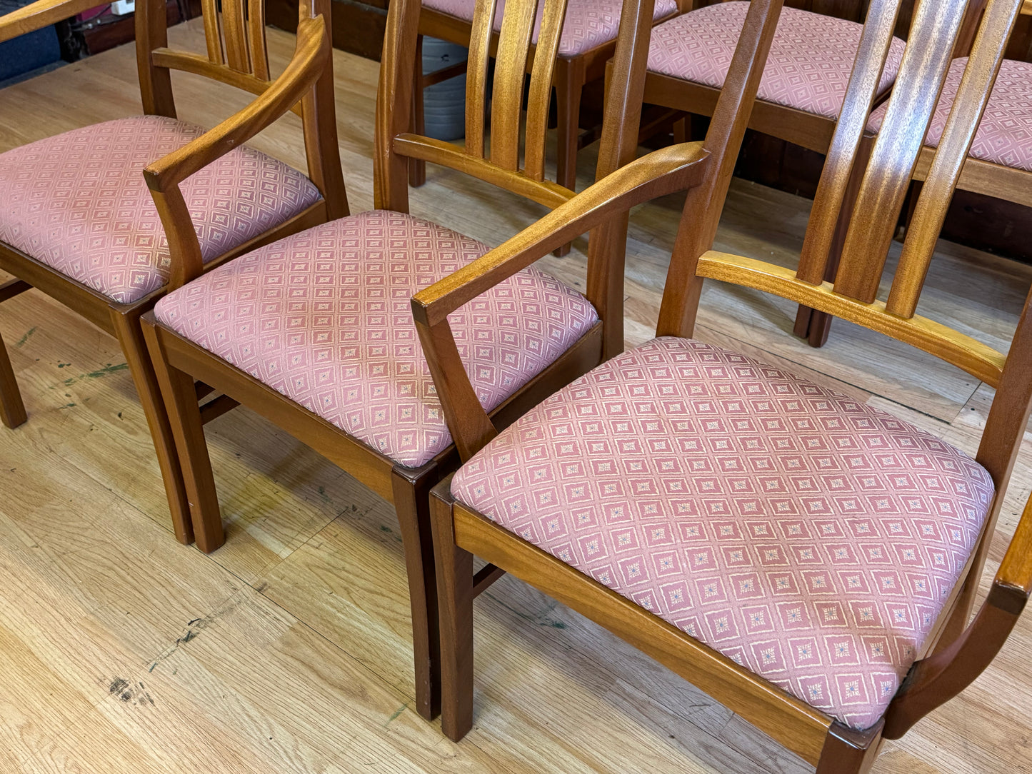 Set of 6 Teak Dining Chairs by Parker Knoll \ Vintage Mid Century Kitchen Chairs