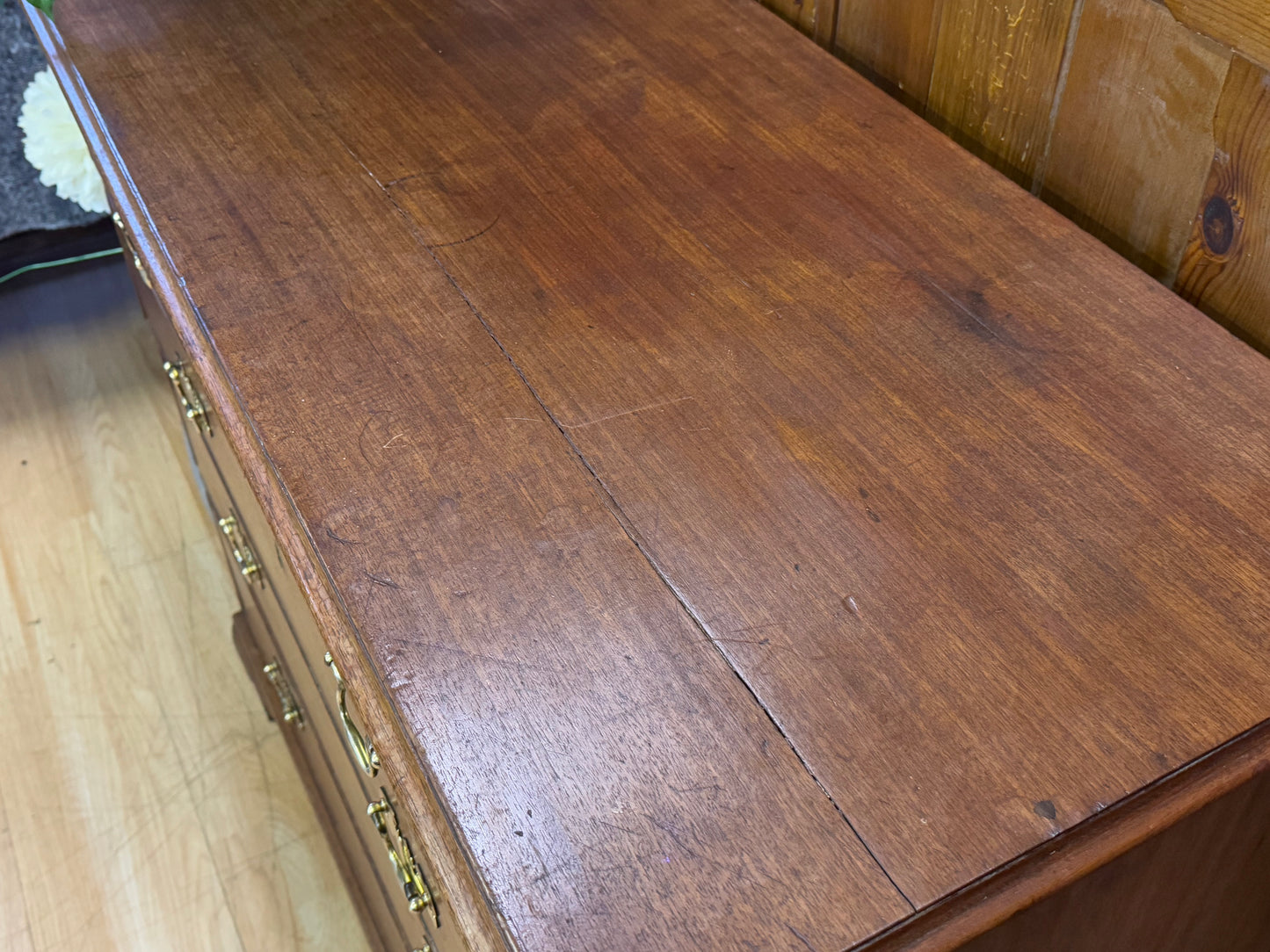 Georgian Oak Chest of Drawers \ Rustic Antique Chest of Draws \ Bedroom Storage