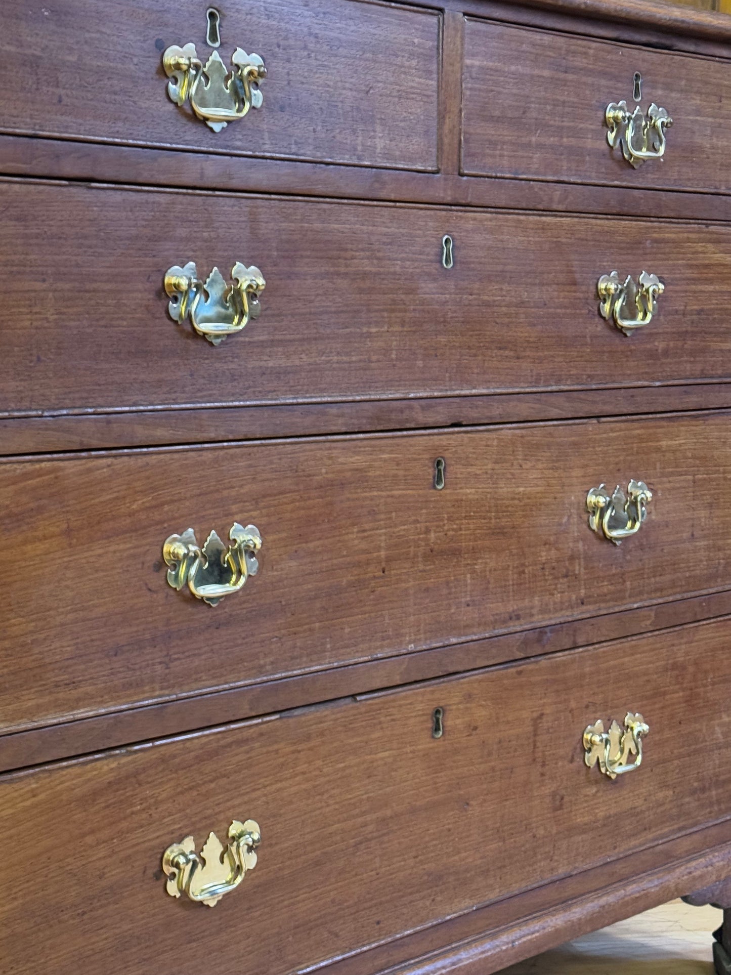 Georgian Oak Chest of Drawers \ Rustic Antique Chest of Draws \ Bedroom Storage