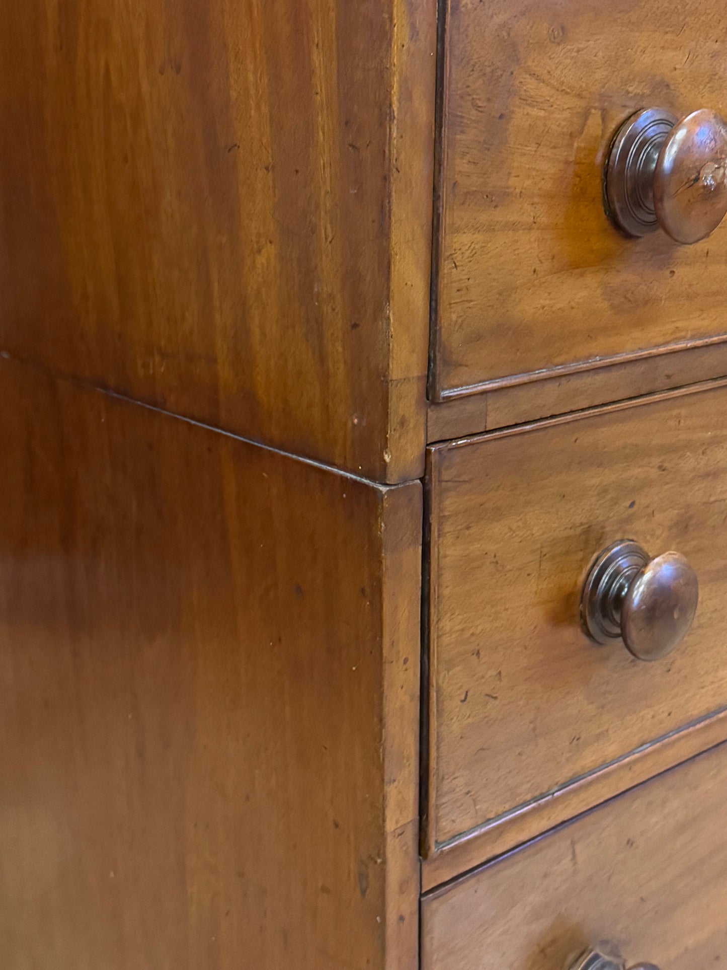 Victorian Split Chest Of Drawers \ Antique Mahogany Bedroom Storage Draws