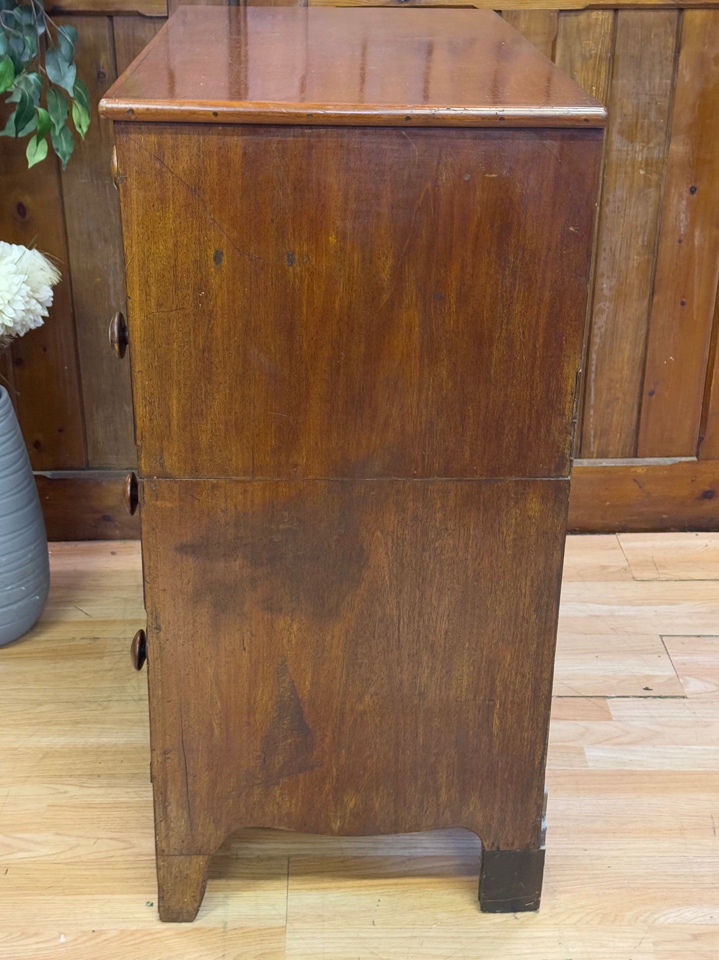 Victorian Split Chest Of Drawers \ Antique Mahogany Bedroom Storage Draws