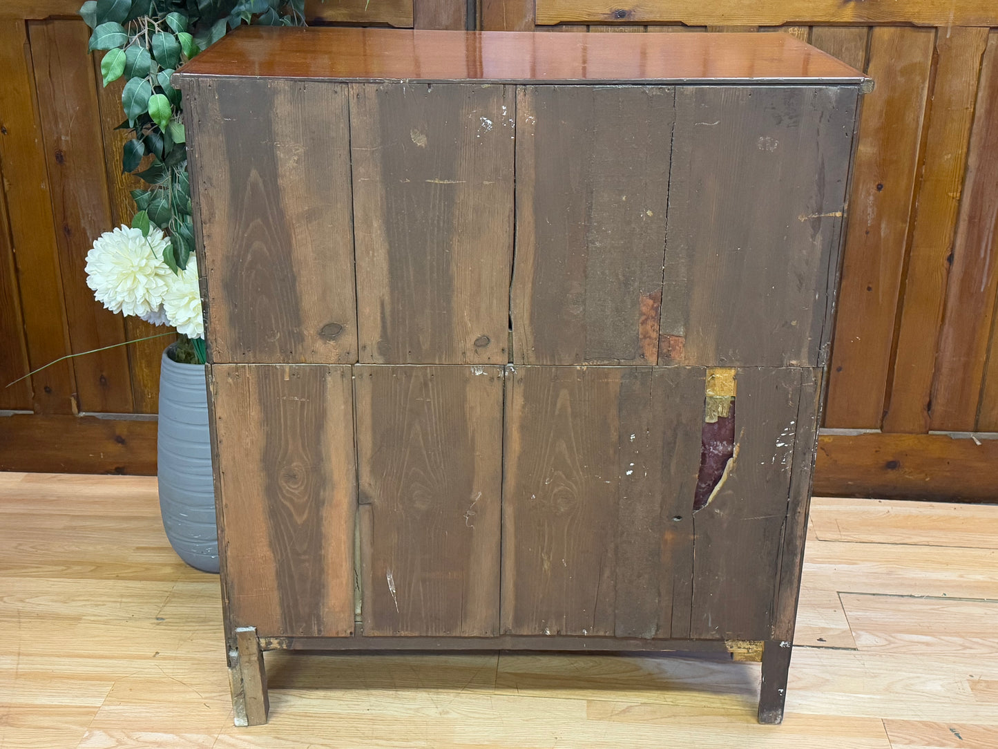 Victorian Split Chest Of Drawers \ Antique Mahogany Bedroom Storage Draws