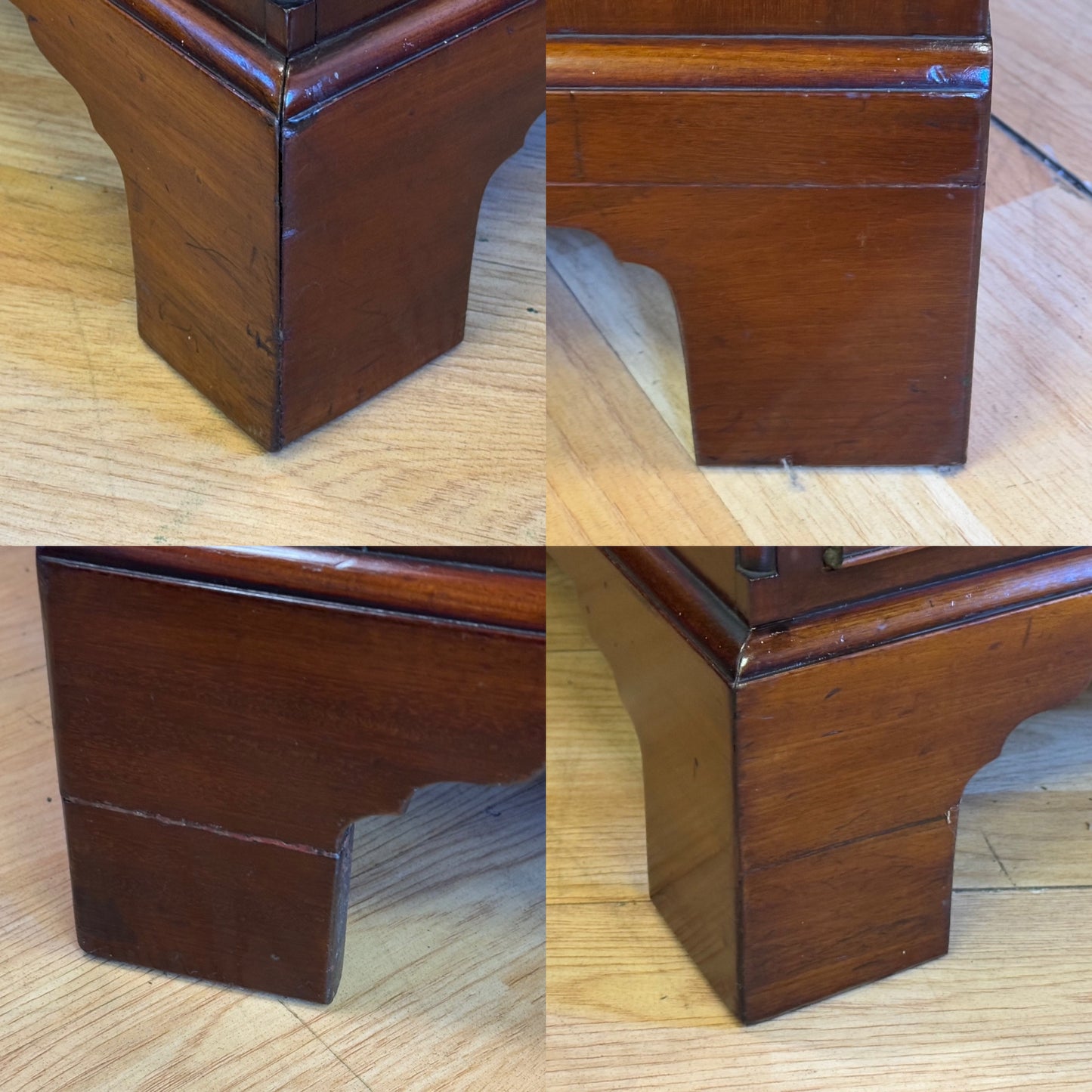 Small Georgian Mahogany Bachelors Drawers \Antique 18th Century Chest of Drawers