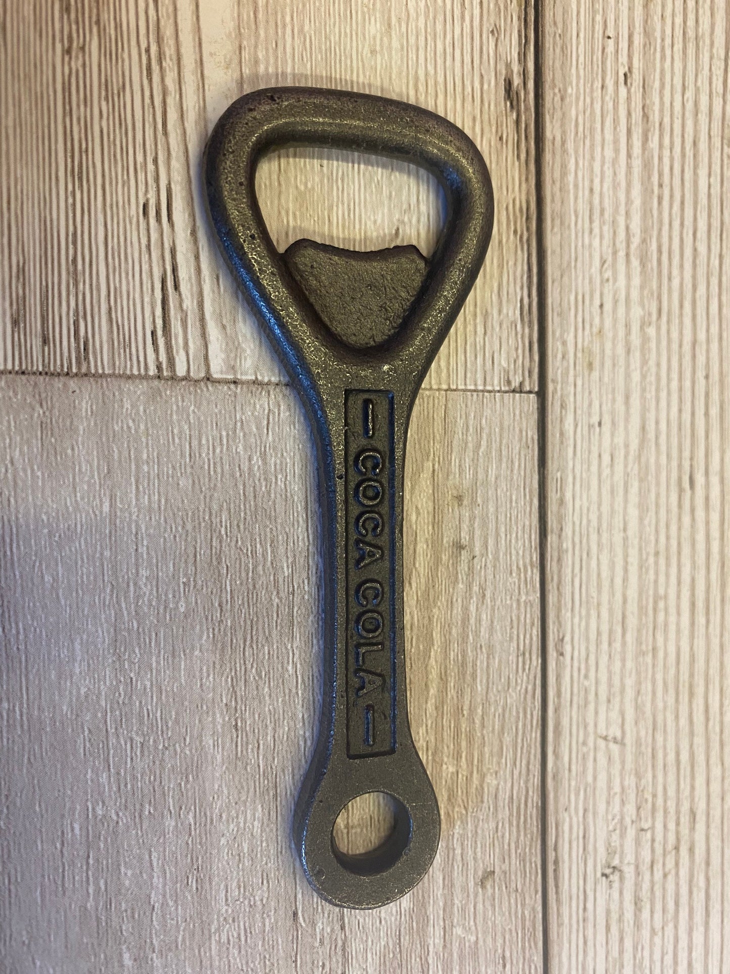 COCA COLA \ Cast Iron Handheld Bottle Opener \ Vintage Style Home Bar \ Key Ring