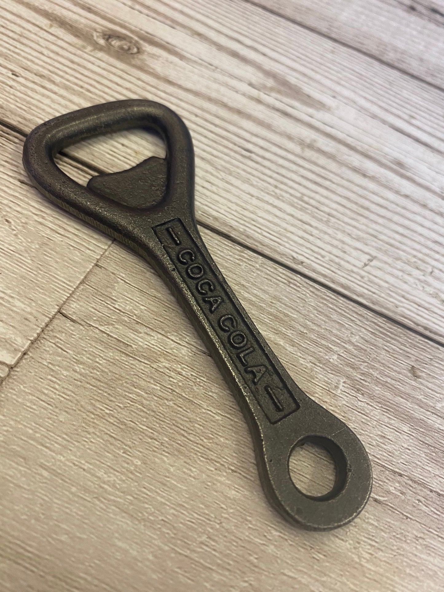 COCA COLA \ Cast Iron Handheld Bottle Opener \ Vintage Style Home Bar \ Key Ring