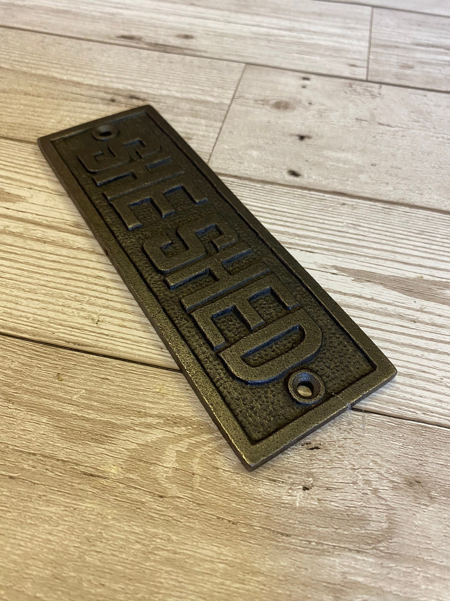 SHE SHED, Cast Iron Room Door Plaque, Wall Sign, vintage, retro, Industrial, rustic