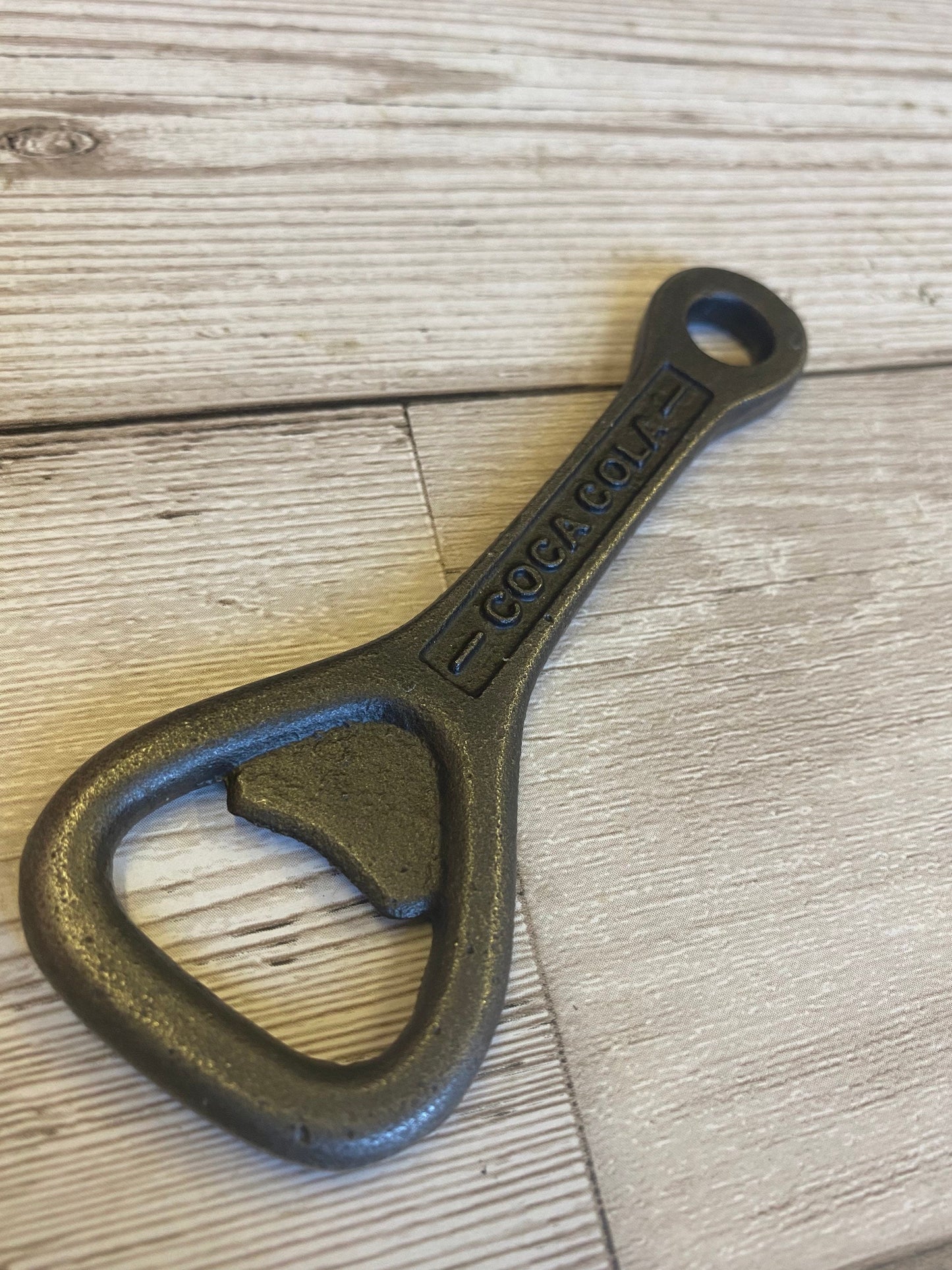 COCA COLA \ Cast Iron Handheld Bottle Opener \ Vintage Style Home Bar \ Key Ring