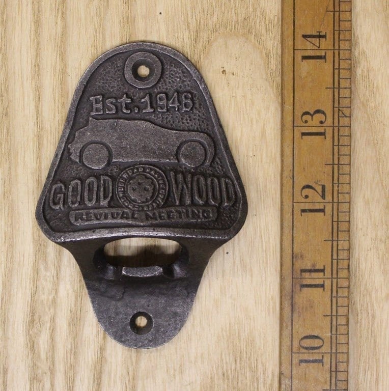 GOODWOOD \ Cast Iron Wall Mounted Bottle Opener \ Vintage Style Home Bar