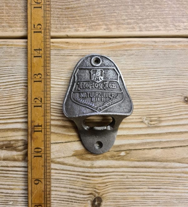 HERTOG JAN \ Cast Iron Wall Mounted Bottle Opener \ Vintage Style Home Bar