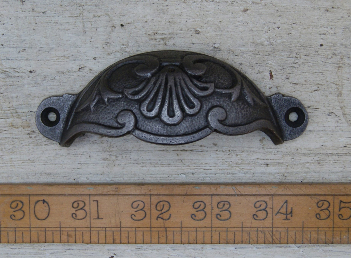 FANCY SWIRL \ Antique Style Cast Iron Cup Handle 115mm \ Upcycle \ Pack of 1 or 10