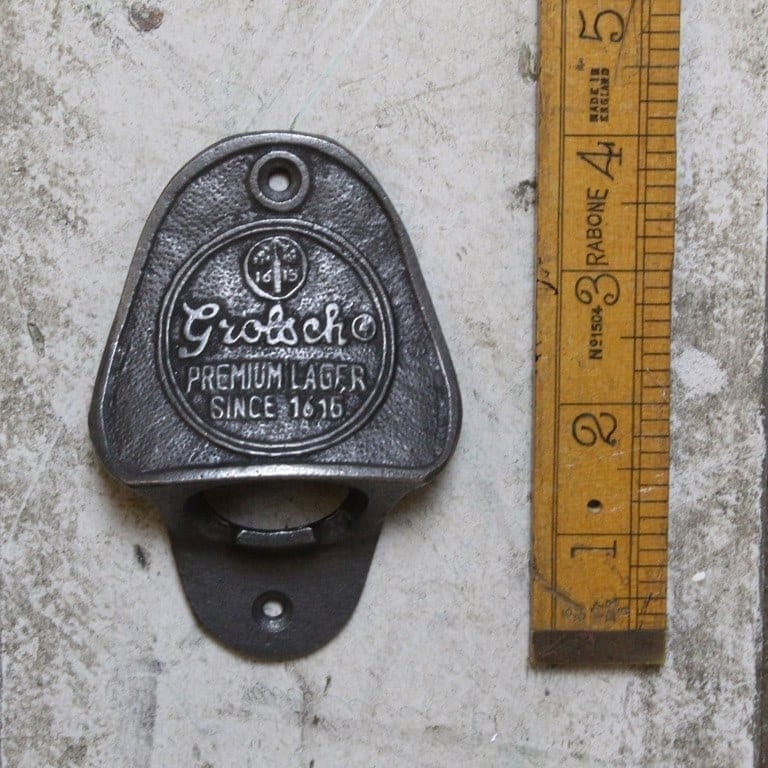 LAGER \ Cast Iron Wall Mounted Bottle Opener \ Vintage Style Home Garden Bar