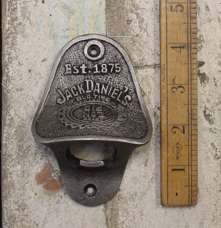 Cast Iron Bottle Opener \ With Cap Catcher \ Wall Mounted \ Vintage Gift Home Bar \ Different Designs Available