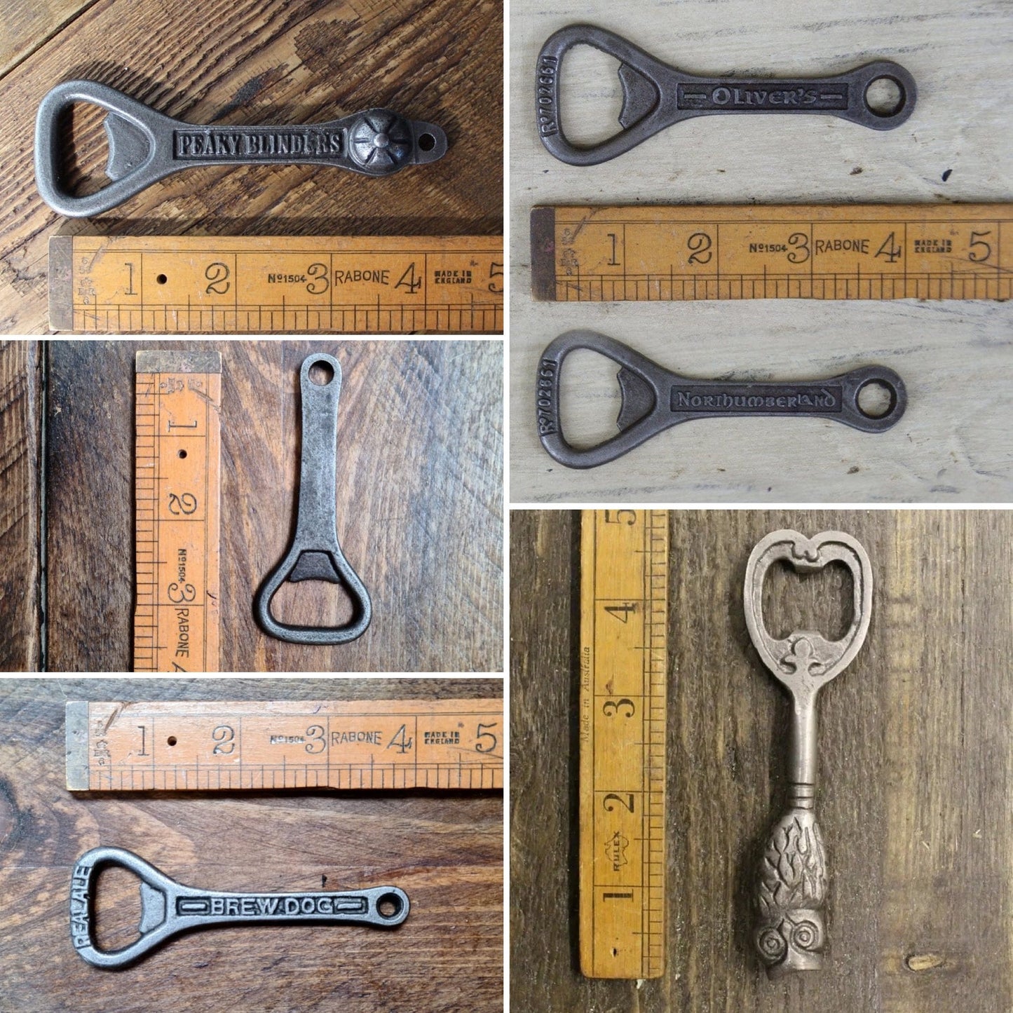 HANDHELD BOTTLE OPENER \ Cast Iron Bottle Opener \ Antique Style Gift Bar Man-Cave