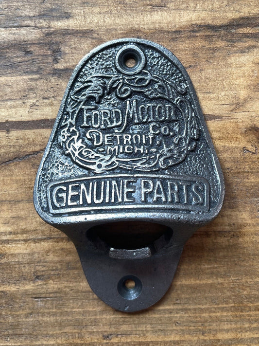 FORD MOTOR Co \ Cast Iron Wall Mounted Bottle Opener \ Bar Hotel Pub Vintage gift Home Bar