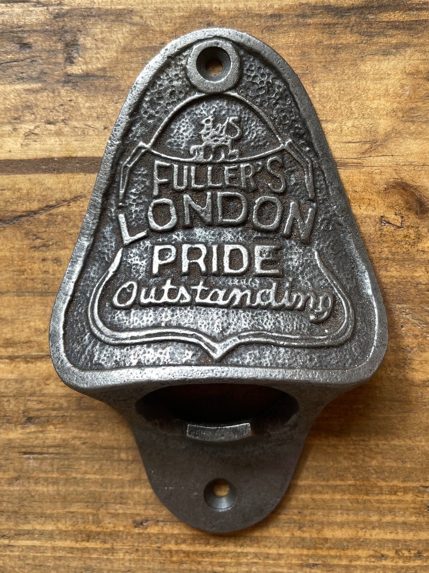 FULLERS LONDON PRIDE \ Cast Iron Wall Mounted Bottle Opener \ Vintage Style Home Bar