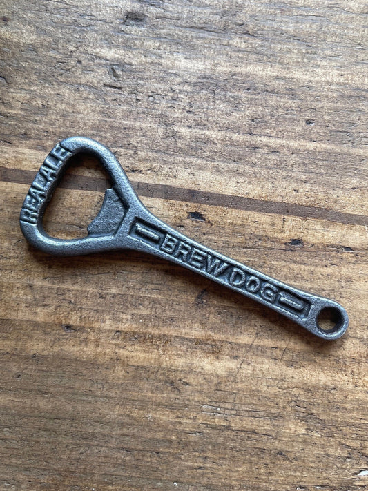 BREW DOG \ Cast Iron Handheld Bottle Opener \ Vintage Style Home Bar