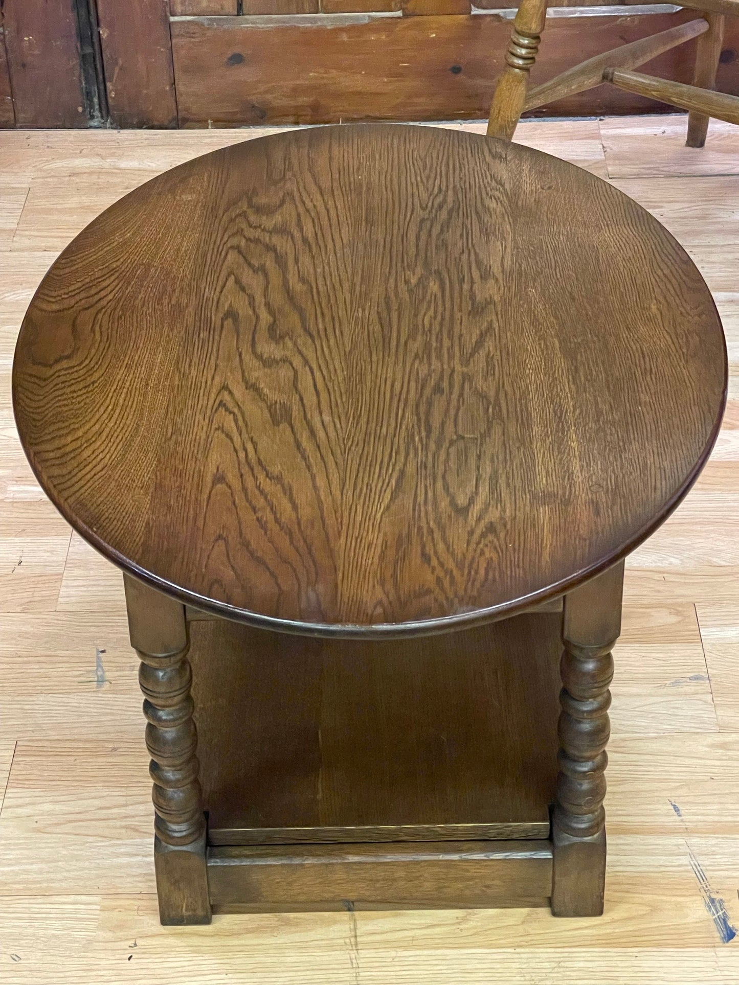 Old Charm Oval Coffee Table by Wood Bros \ Solid Oak Tudor Style Lounge Table