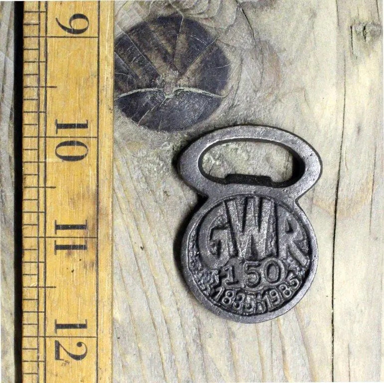 GWR \ Small Cast Iron Handheld Bottle Opener \ Vintage Style Home Bar \ Great Western Railway