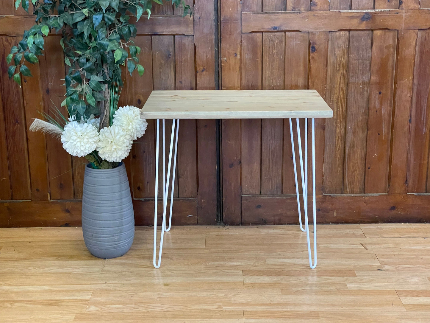 Modern Handmade Small Kitchen Table \ Hairpin Leg Desk \ Bistro Dining Table