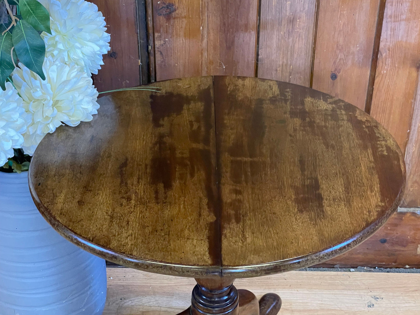 Antique Mahogany Side Table \ Victorian Wine Table \ Dark Wood Coffee Table