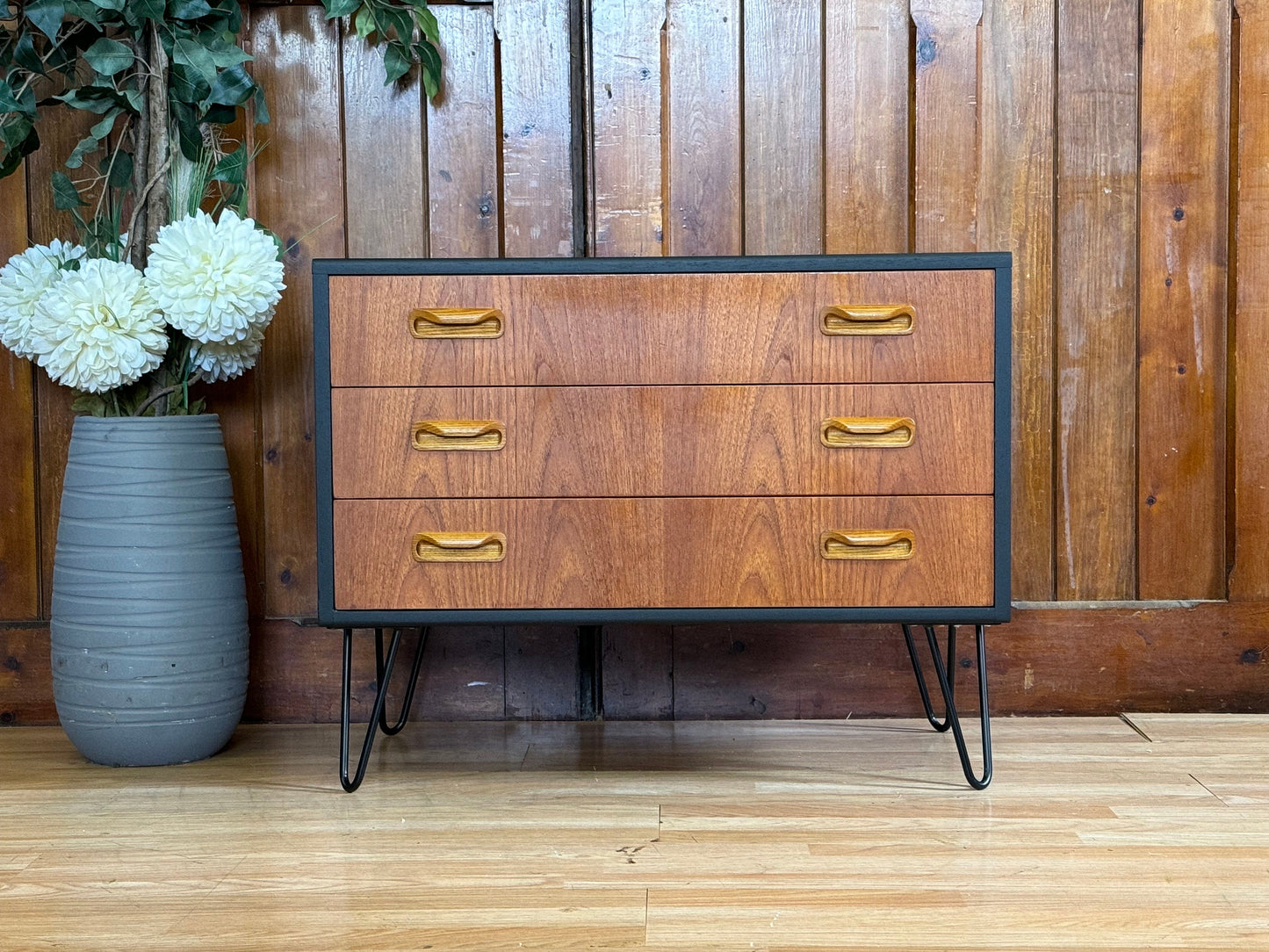 Vintage G Plan Chest of Drawers \ Mid Century Teak Storage Cabinet \ Bedside