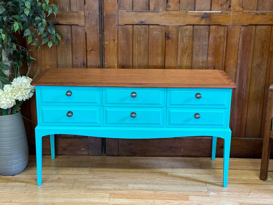 Vintage Stag Minstrel Sideboard Drawers \ Vibrant Console Table \ Dressing Table