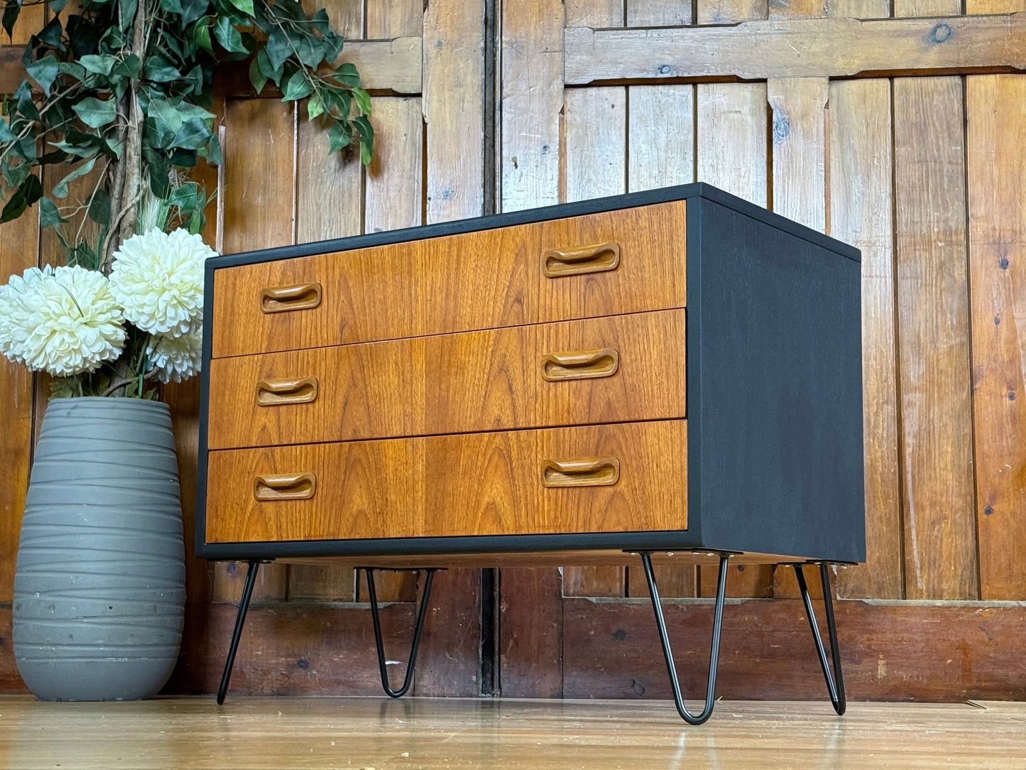 Vintage G Plan Chest of Drawers \ Mid Century Teak Storage Cabinet \ Bedside